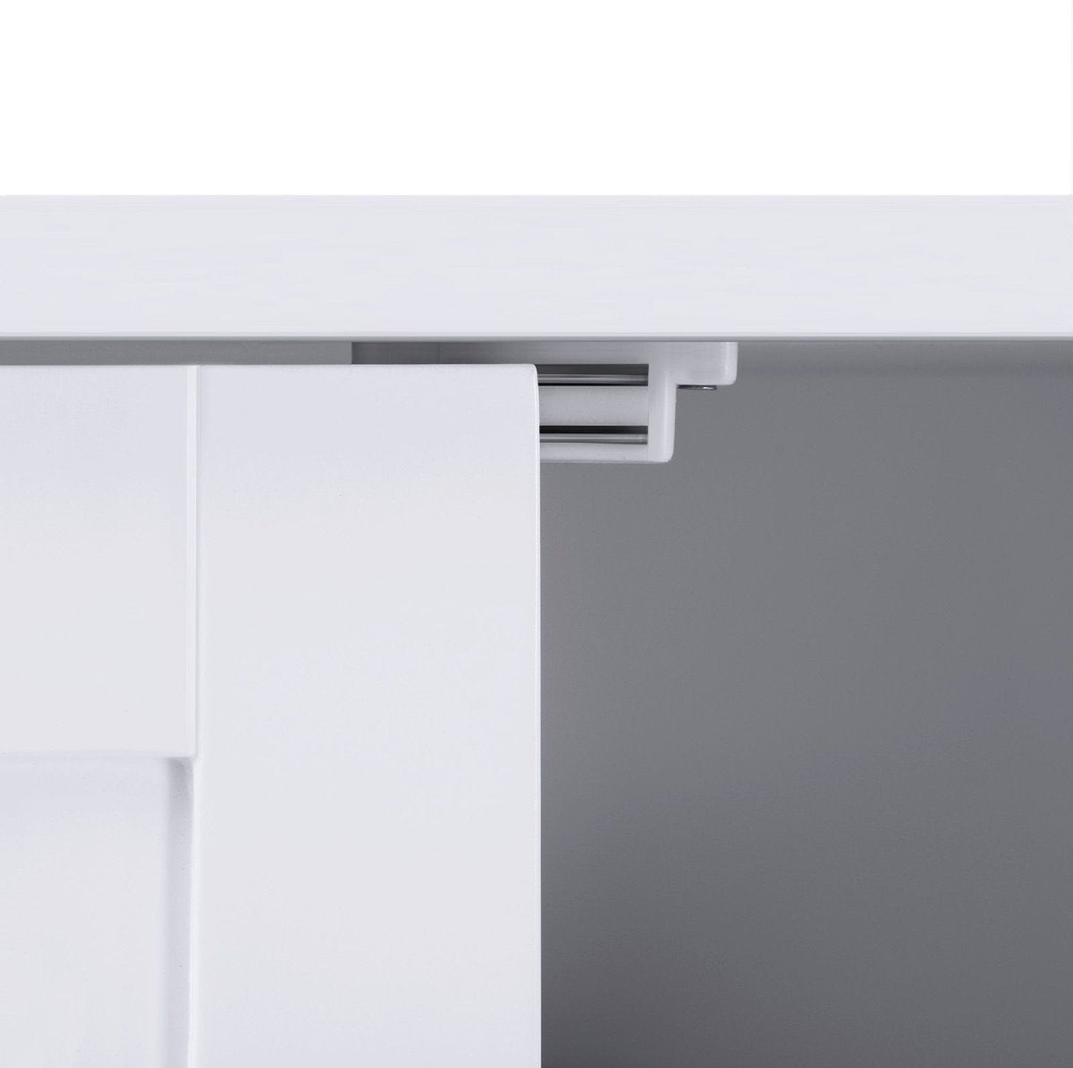 Storage cabinet with doors - Indoor - Living room Bathroom - Workshop - Garage - Wood - White - 60x80x30cm