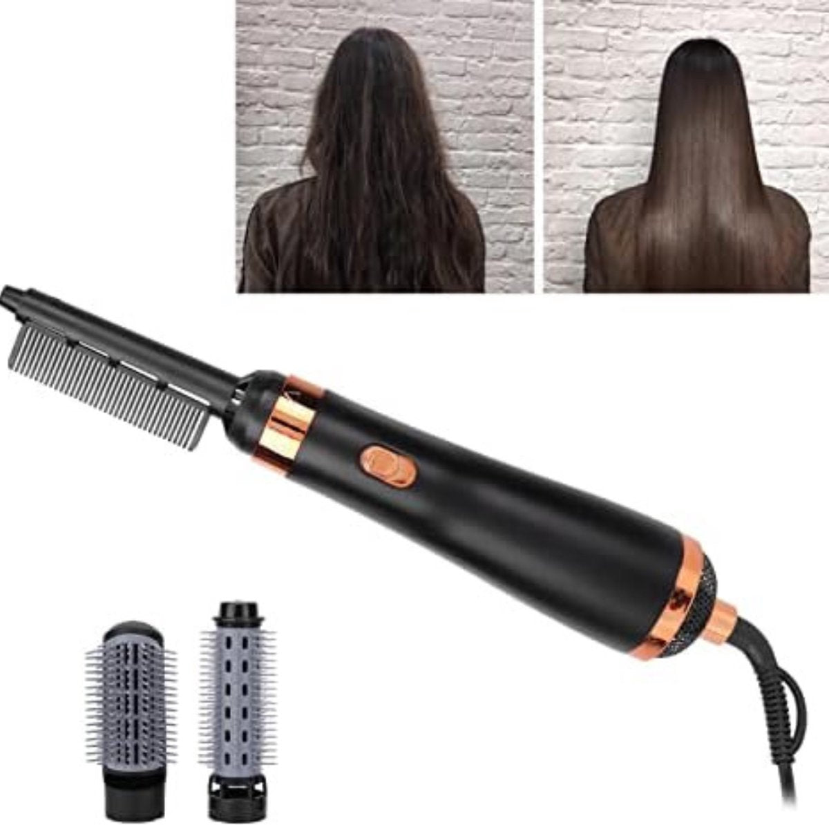 Rotating Hair Dryer Brush - Rotating Curling Brush - Rotating Hair Dryer Brush For Short Hair - Rotating Hot Air Brush - Rotating+Hair Dryer Brushes