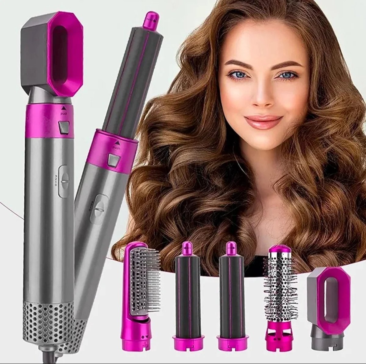 Heteluchtstyler 5-in-1 Airwrap Föhn Krultang