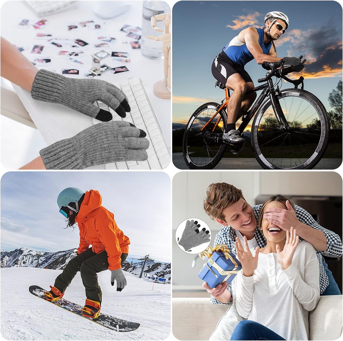Heated gloves - Electric gloves - One size - Rechargeable