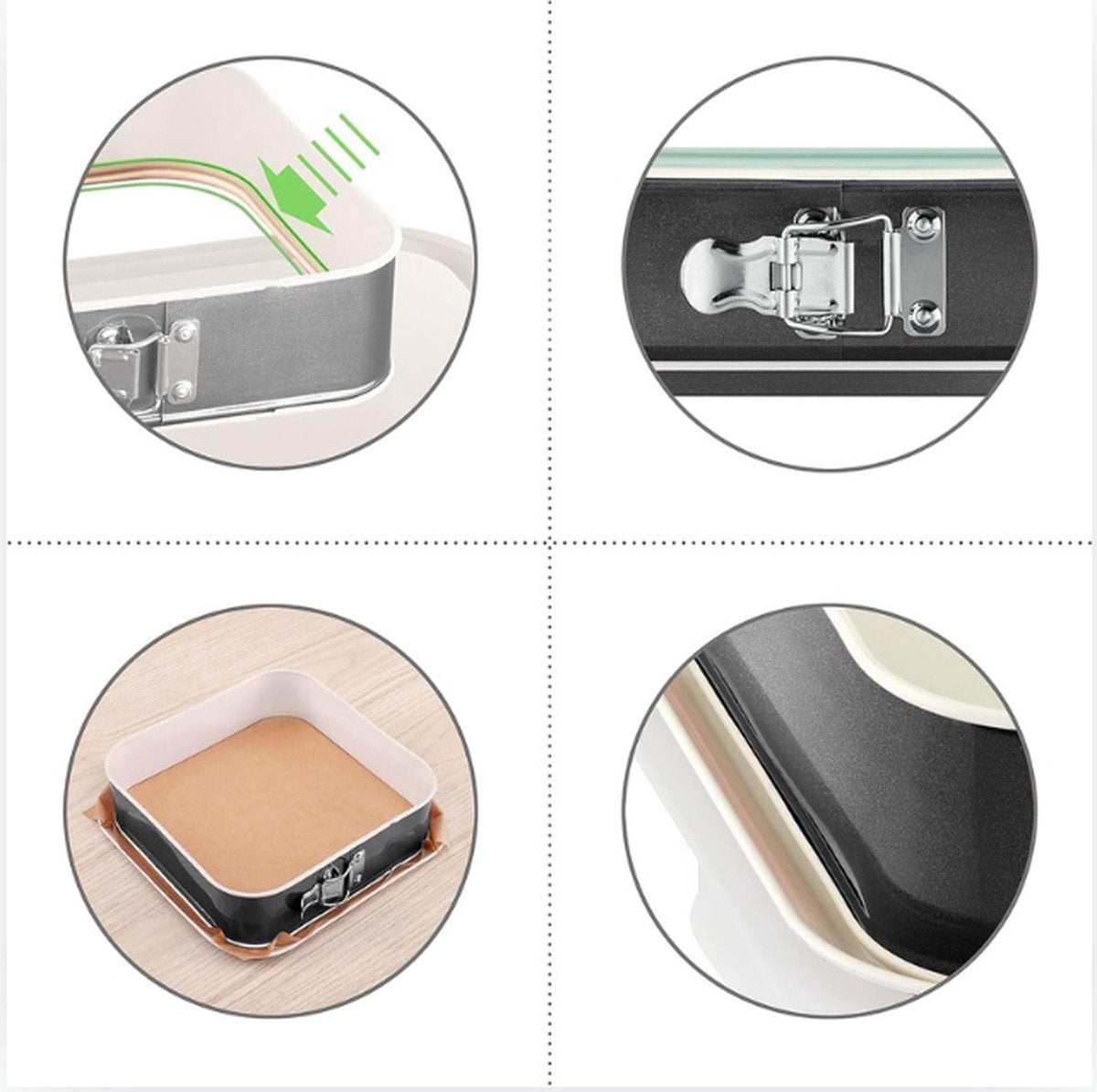 Springform - Cake pan - Baking pan - Non-stick coating - Pie dish - Compact - Dishwasher safe