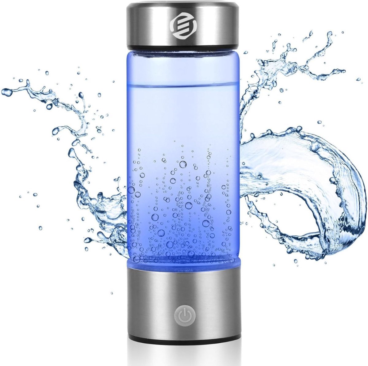 Equivera Waterstoffles - Waterstof Generator - Waterstofwater - H2 + Waterstof - Draagbare Drinkfles - Gezondheid - Incl. E-Book