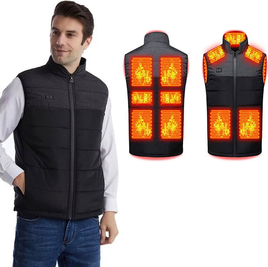 Xerolax Verwarmde Bodywarmer - Heated Vest - Elektrische Bodywarmer - Jas - Winter - Oplaadbaar - Unisex - Maat XS - Grijs