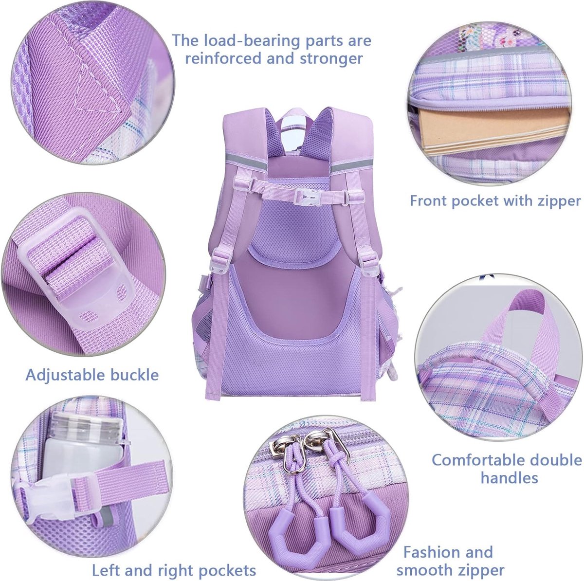 Stylish and Comfortable School Bag for Girls Aged 6-12 Years