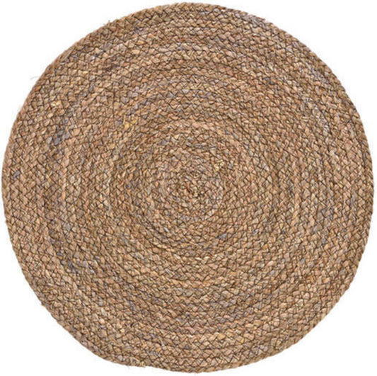 6x Placemats rond rotan handgemaakt 38 cm - Natuurlijke placemats/onderleggers tafeldecoratie - Tafel dekken