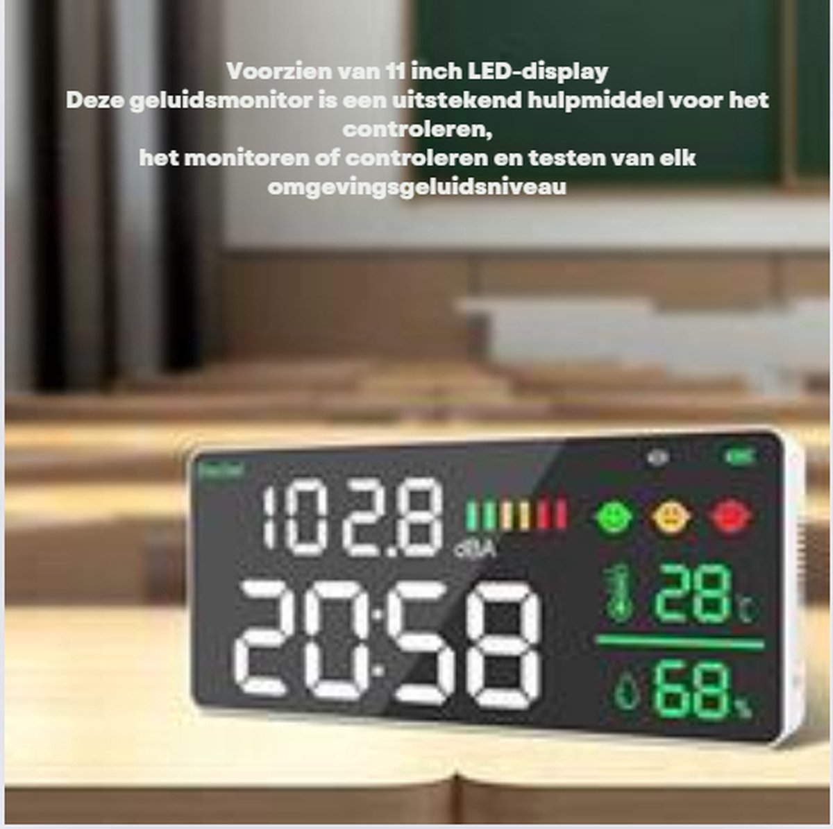 Decibelmeter - Geluidsmeter - Db meter - Digitaal - Geluidssterktemeter