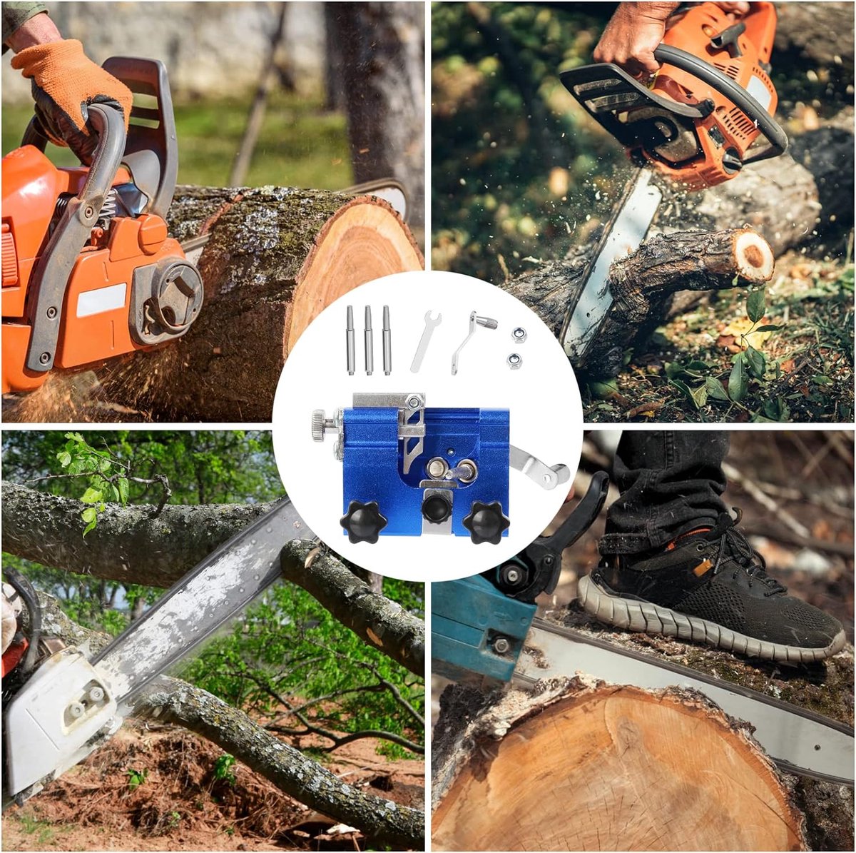 Chain Saw Sharpener - Chain Saw Sharpener - Chain Saw Sharpening - Chain Sharpener - Chain Sharpening Set - Chain Saw Sharpening Set - Sharpening for Chain Saws
