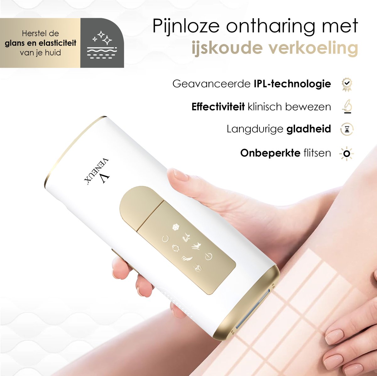 Veneux® Laser Hair Removal Device - Hair Removal Devices - Hair Removal - Sapphire Technology
