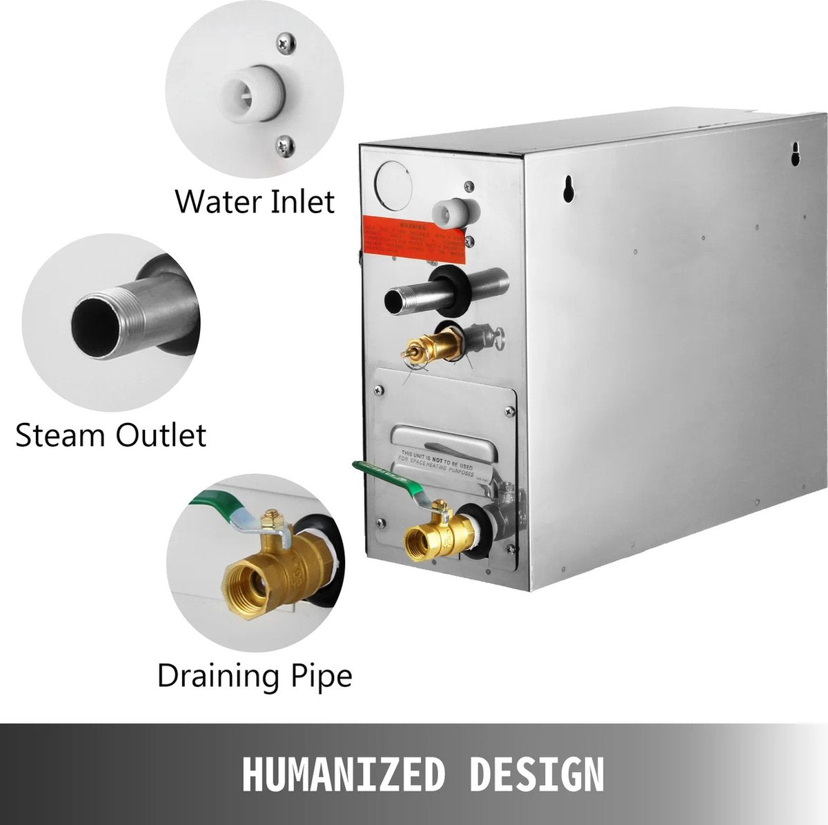 Steam generator - Steam generators - Digital controller - Home steam shower - Sauna - Spa - Steam bath - 6 KW - 220V/240V