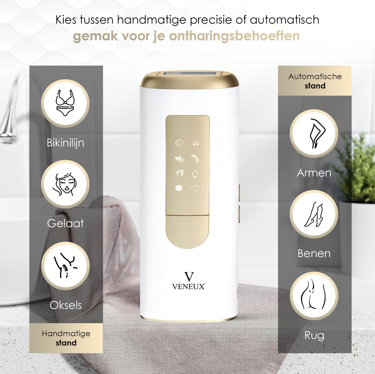 Veneux® Laser Hair Removal Device - Hair Removal Devices - Hair Removal - Sapphire Technology