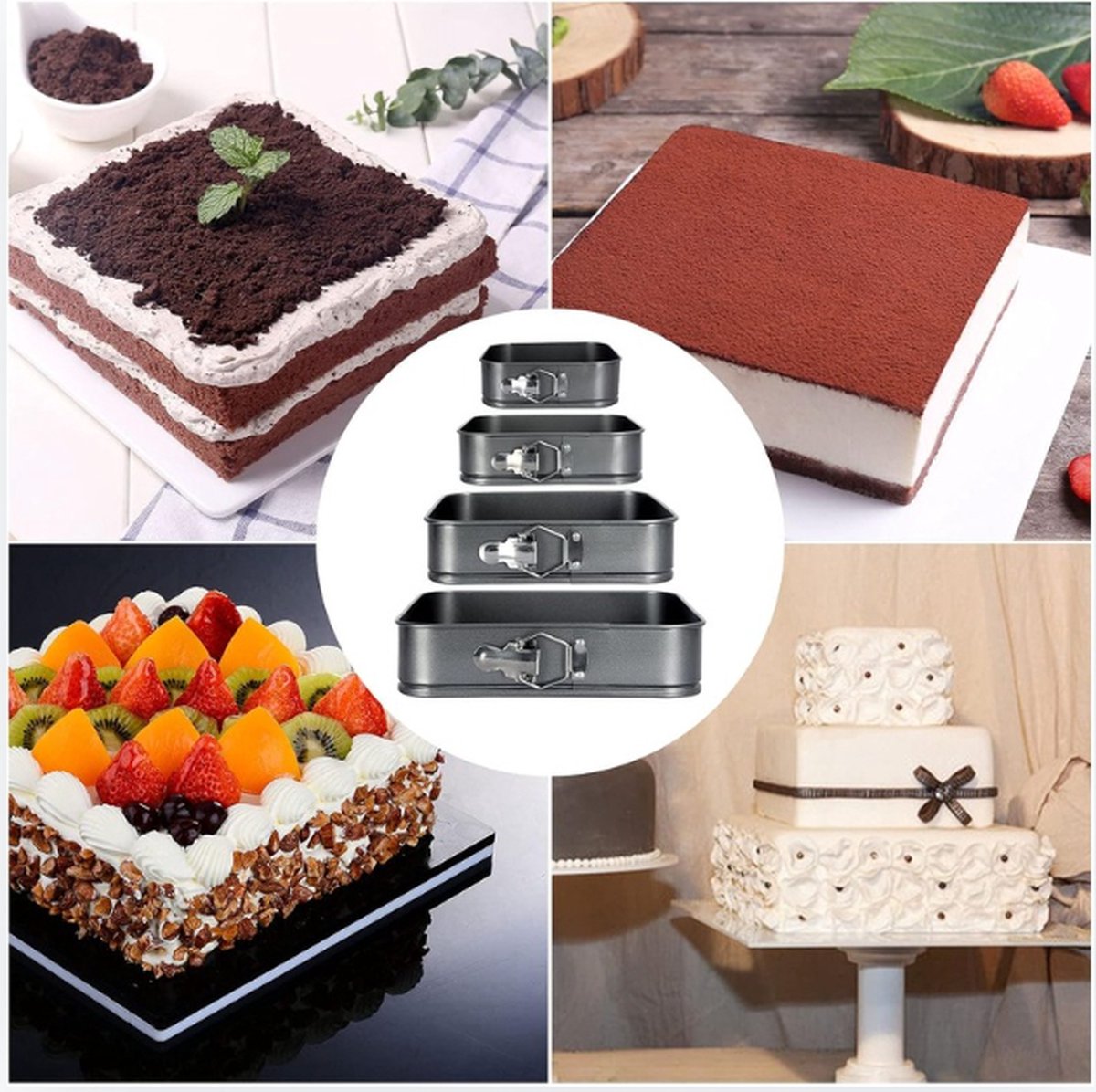 Springform Pan - Cake Pan - Baking Pan - Non-Stick Coating - Pie Dish - Compact - Dishwasher Safe