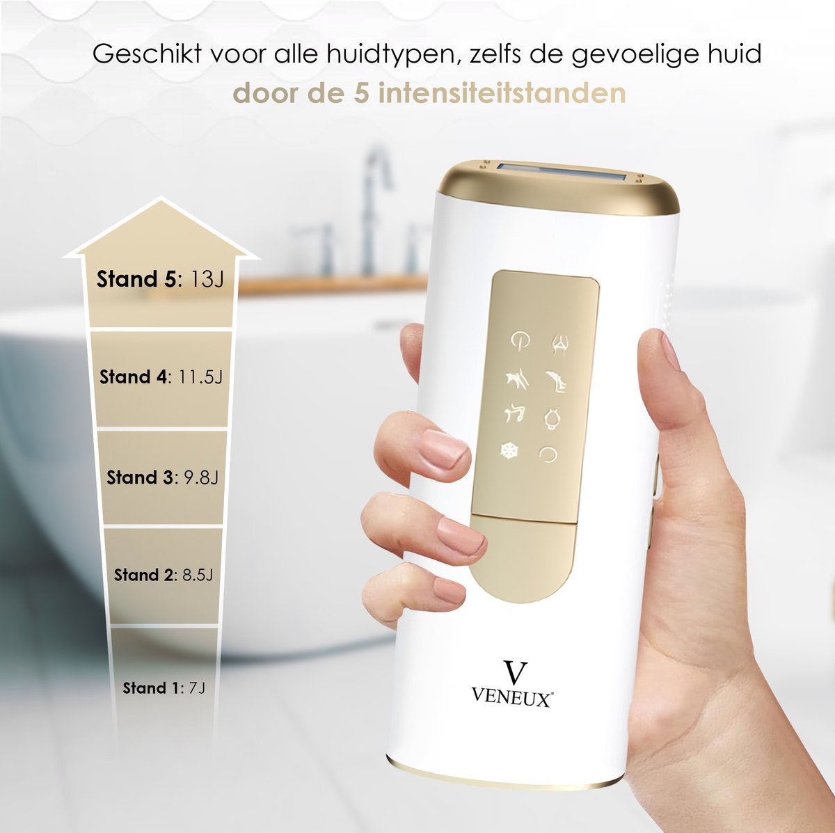 Veneux® Laser Hair Removal Device - Hair Removal Devices - Hair Removal - Sapphire Technology