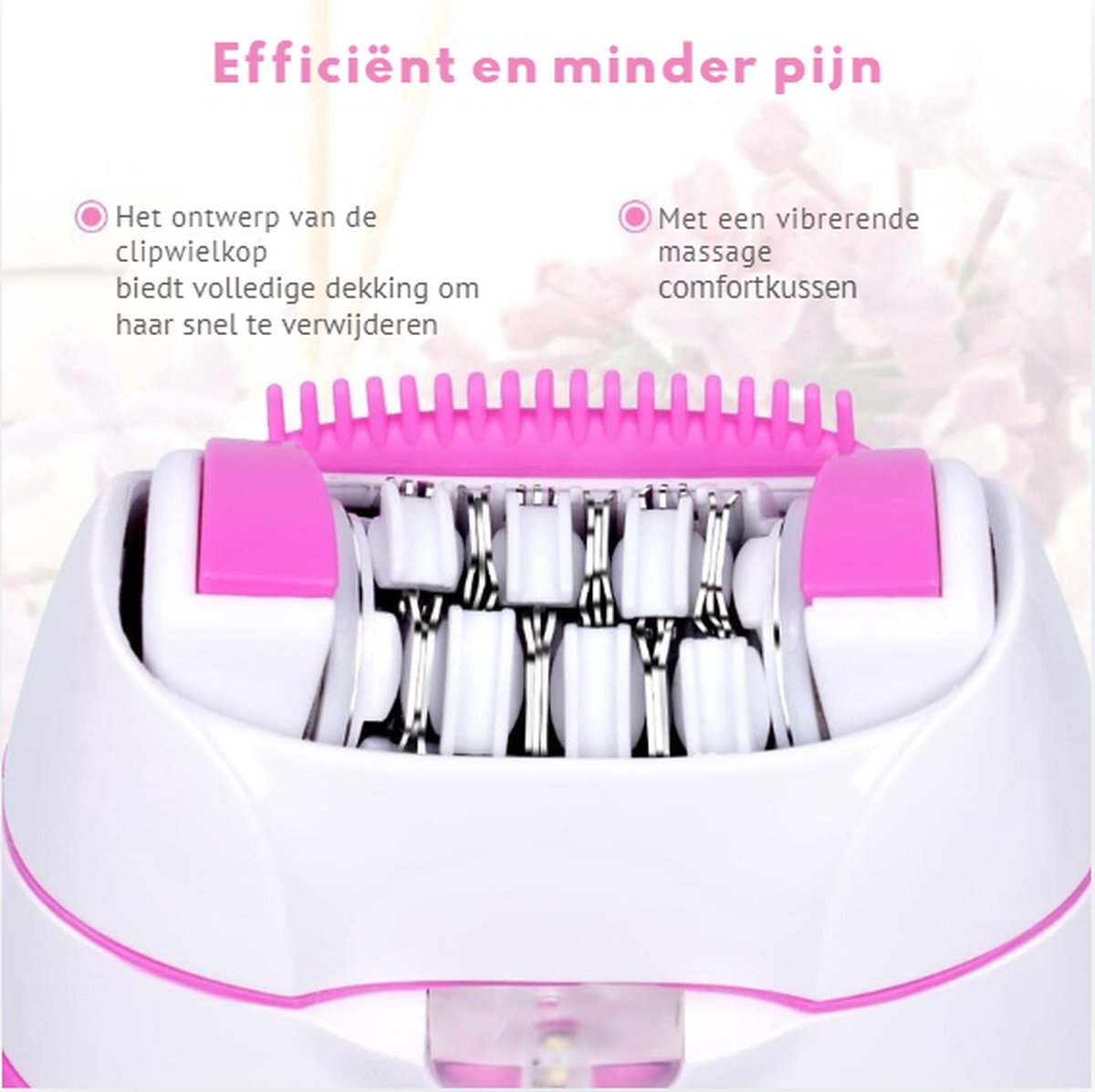 Gezichtsepilator - Draadloos - Elektrisch - Gezichtsscheerapparaat Dames - Met Led-Licht - Gladde Mini-Epilator - Voor Arm/been - Zacht Gezichtshaarverwijderingsapparaat