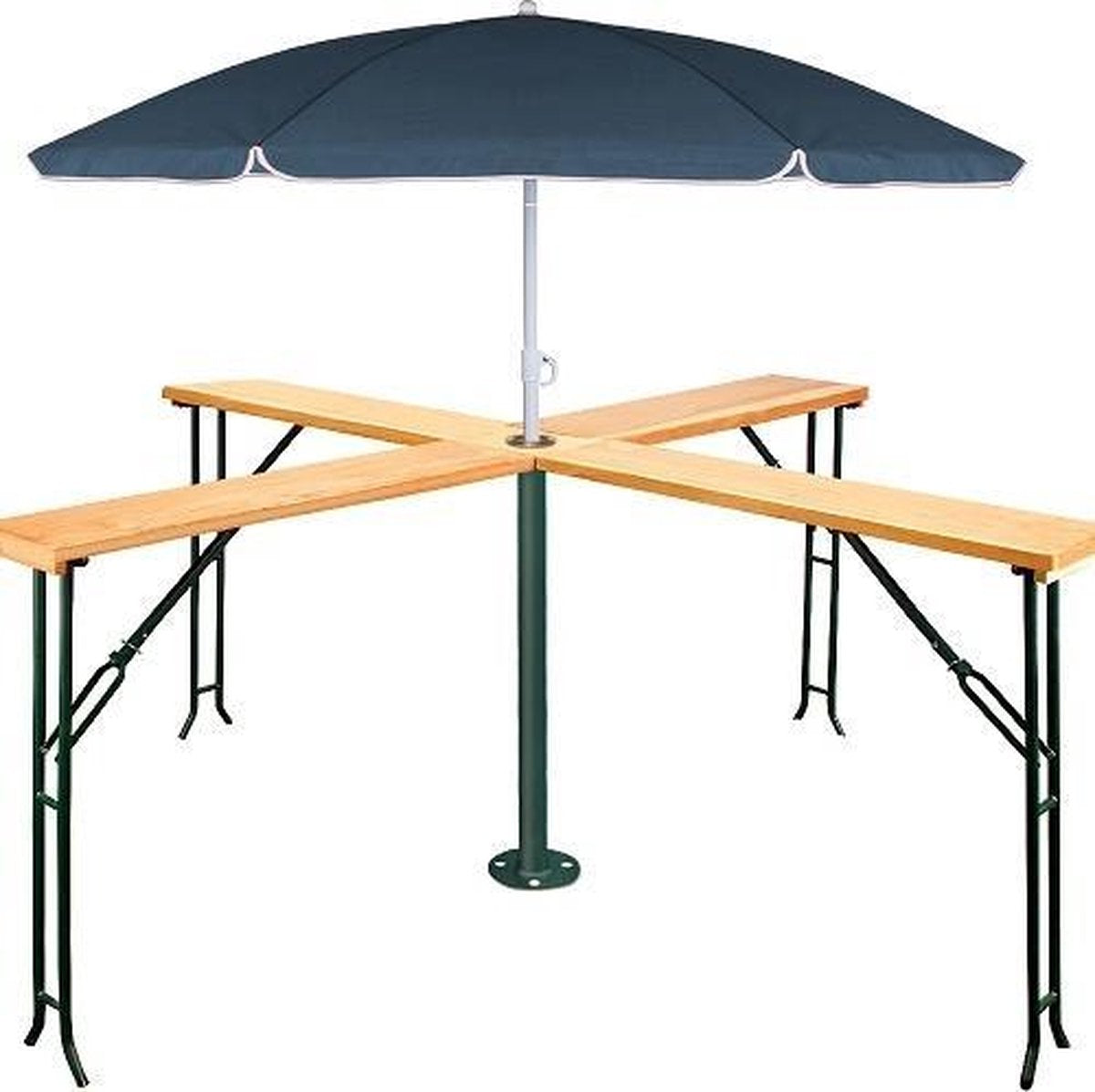 Casaria Tuin-/Statafel XXL – Inklapbaar Weerbestendig – 241x241x104 cm
