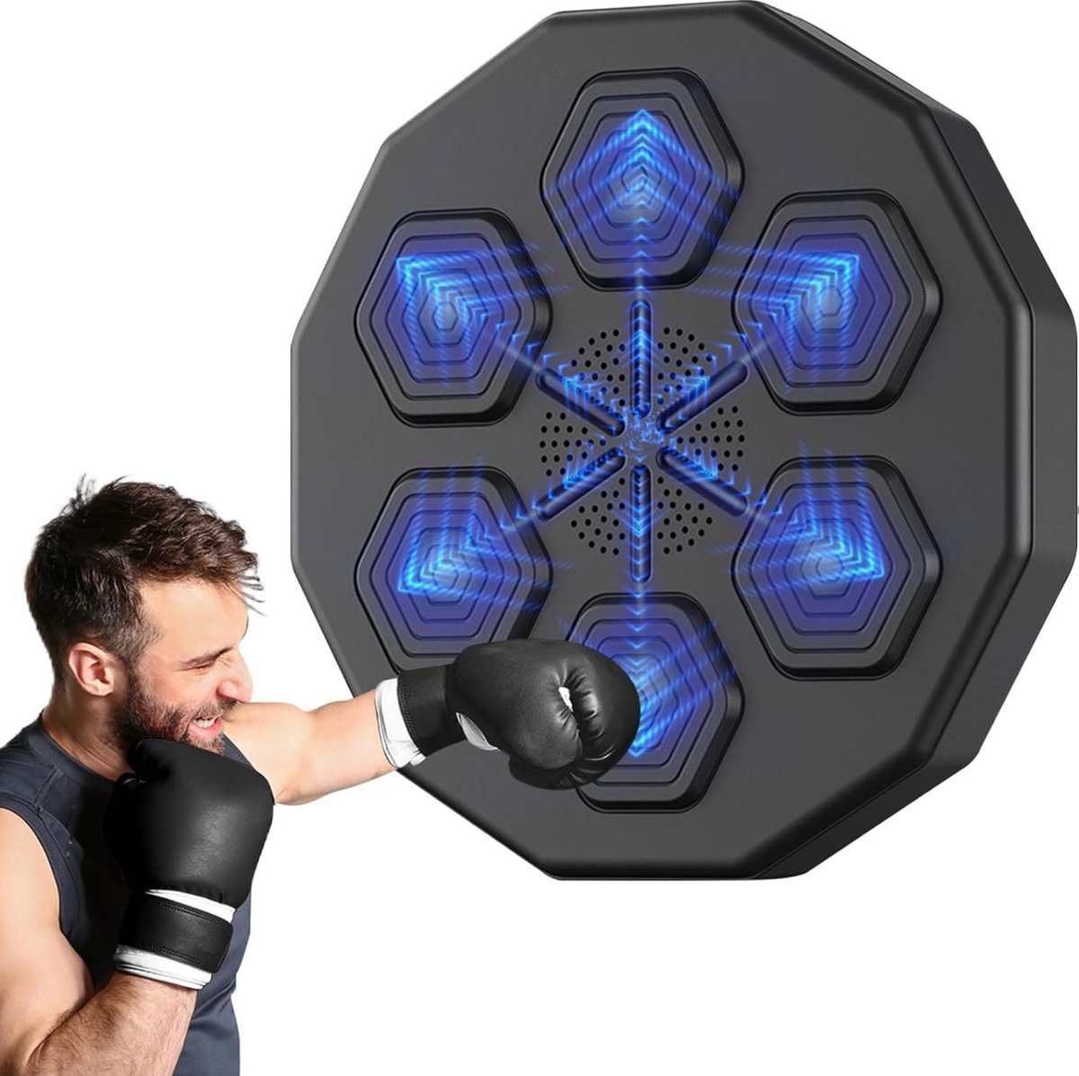 Smart Music Boxing Machine - Intelligente Bokszak - Verbinding met Bluetooth - Digitale Boksmachine met Muziek - Boksbal - Boxmachine - Training op Niveau - Boxing - Fitness