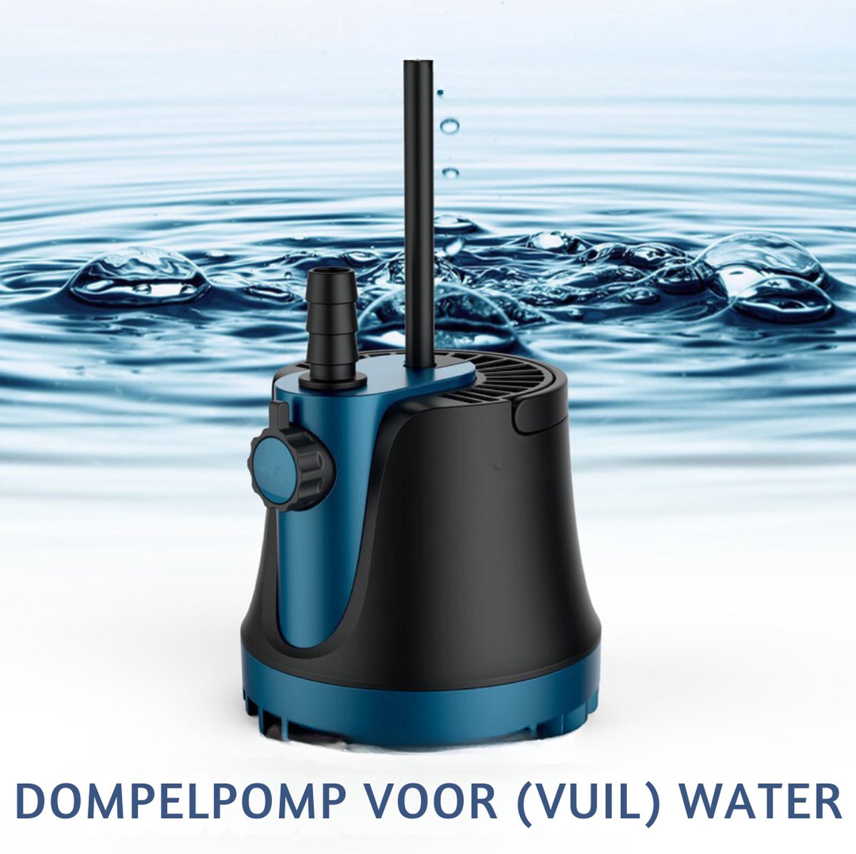 Dompelpomp Vuil Water – Vlakzuigpomp Veelzijdig Inzetbaar – Dweilpomp 360° Waterabsorptie – Vlakzuiger Aquarium - 45 Watt