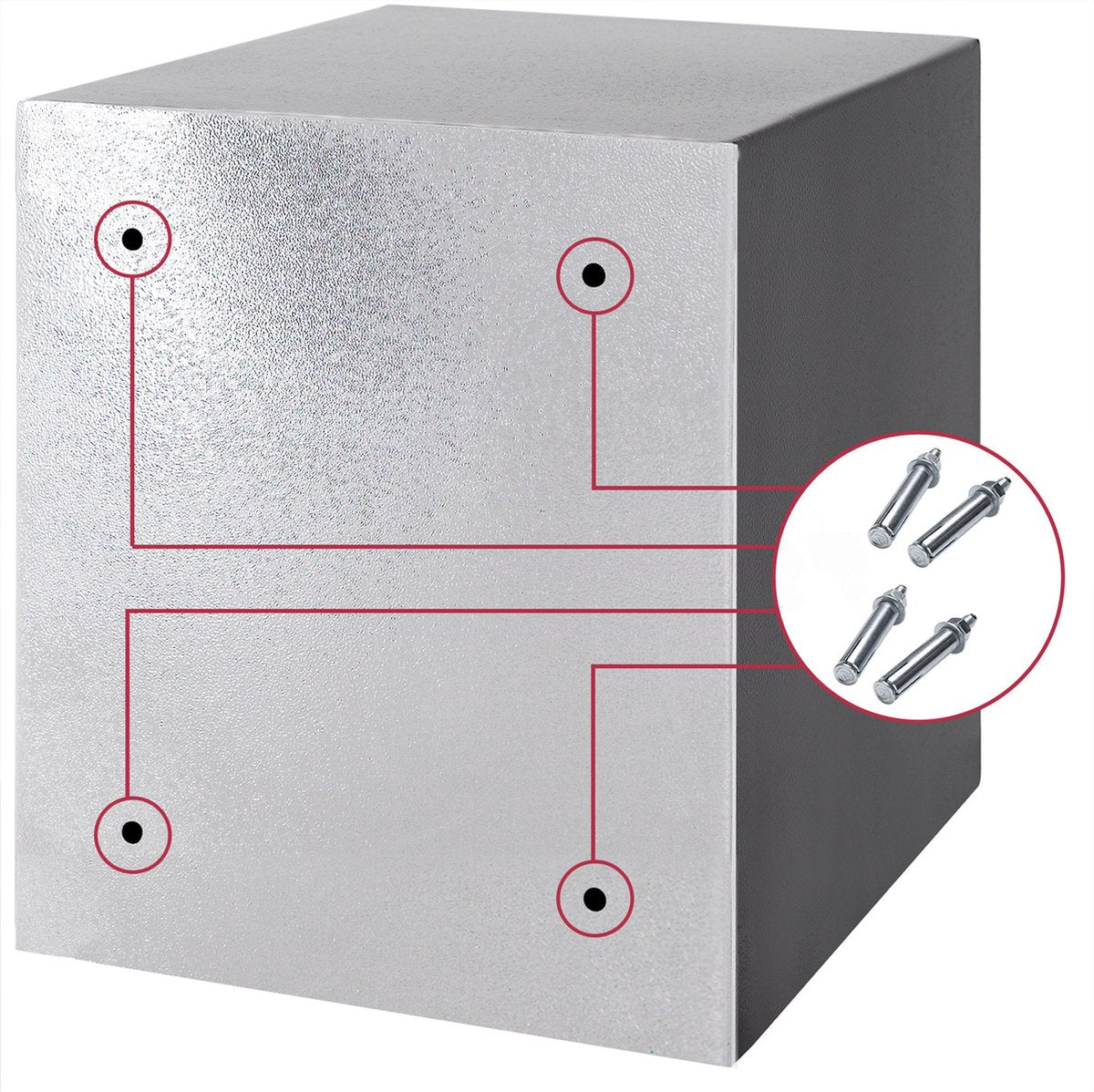 Safe with electronic lock - door thickness 4mm