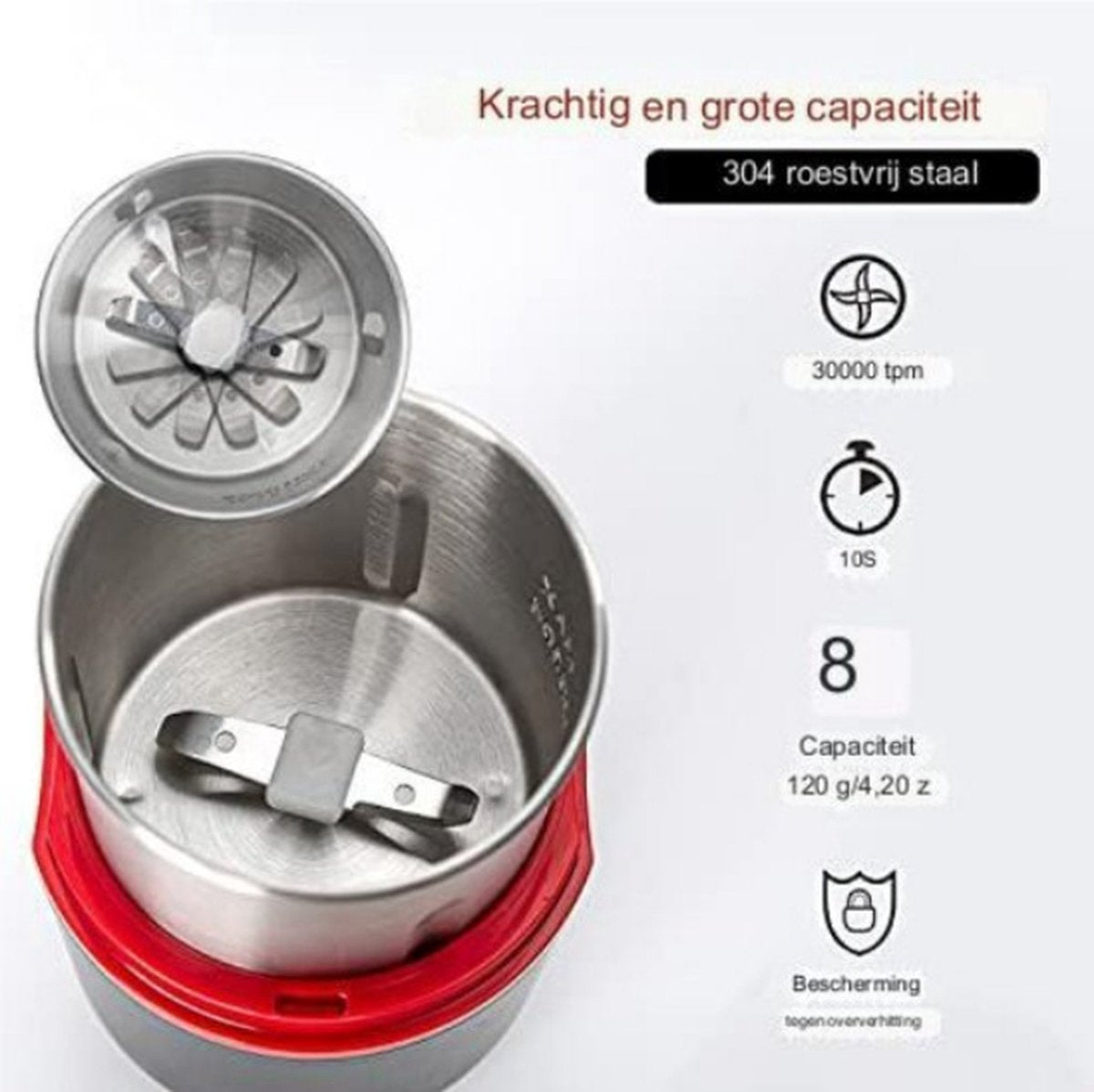 Kruidenmolen elektrisch - Specerijenmolen - Spice grinder - 120g