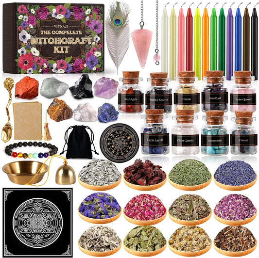 64PCS Wicca Benodigdheden Hekserij Set Hekserij