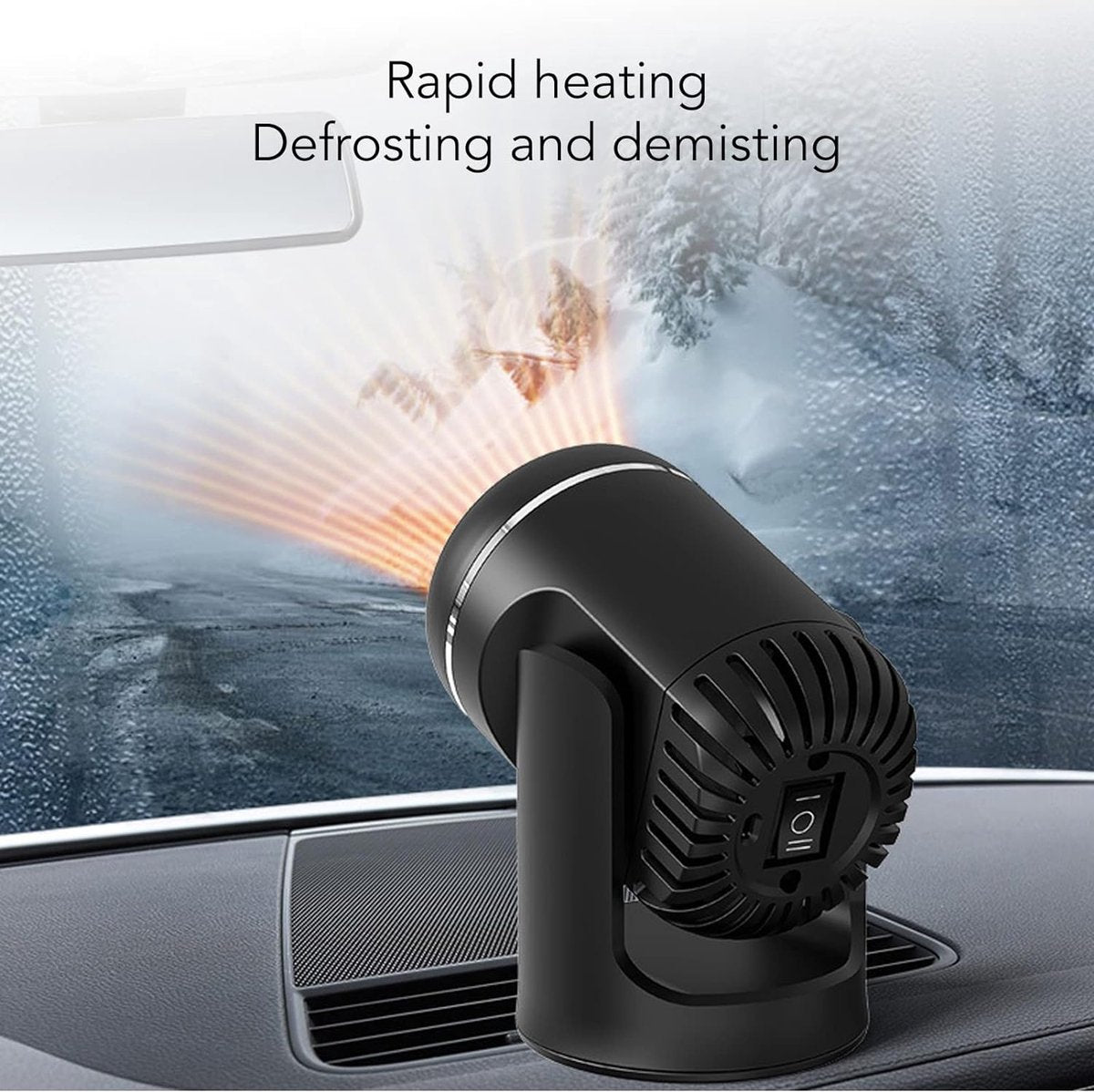 Auto verwarming - Auto heater - 12V - Autoverwarmer - Auto kachel - Auto verwarming ventilator - Must Have voor de winter!