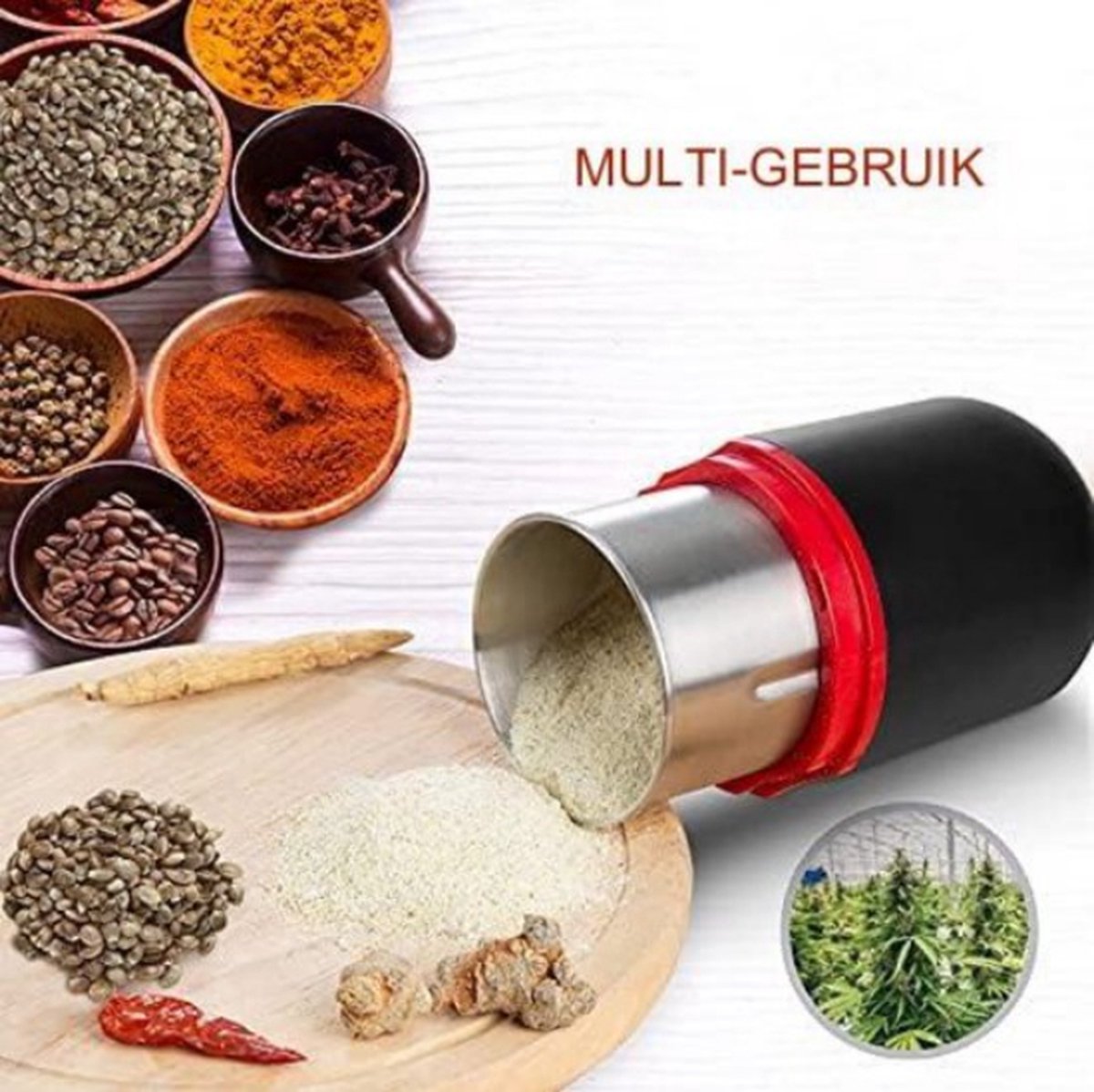 Kruidenmolen elektrisch - Specerijenmolen - Spice grinder - 120g