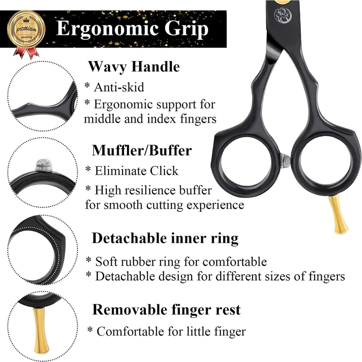Hairdressing Set - Hair Scissors - Hairdressing Scissor Set - Hairdressing Cape - Complete Hairdressing Set