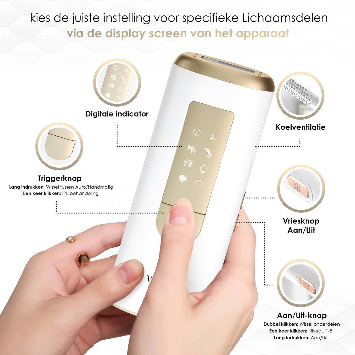 Veneux® Laser Hair Removal Device - Hair Removal Devices - Hair Removal - Sapphire Technology