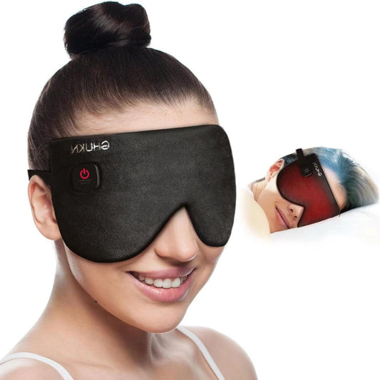 Heated Eye Mask - Cordless Eye Compress - Dry Eye & Blepharitis Treatment - Rechargeable & Washable - Chalazion MGD Stye