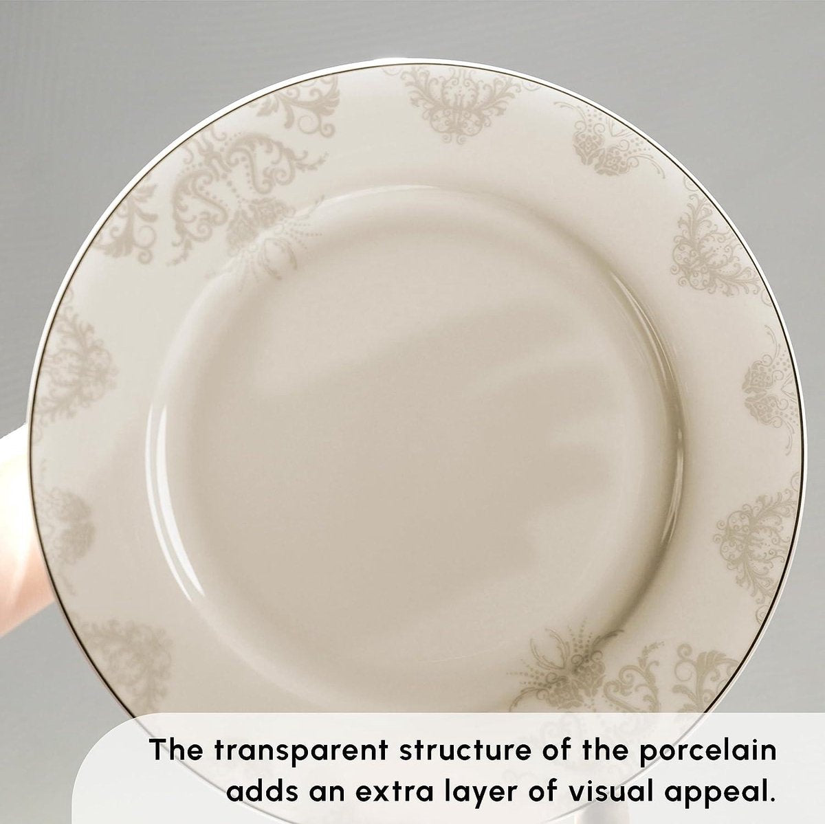 Servies set voor 12 personen Karaca Siena Tafel servies set 56-delig - ronde combi servies set - wit porselein servies - diepe borden en platte borden. Servies set 12 personen