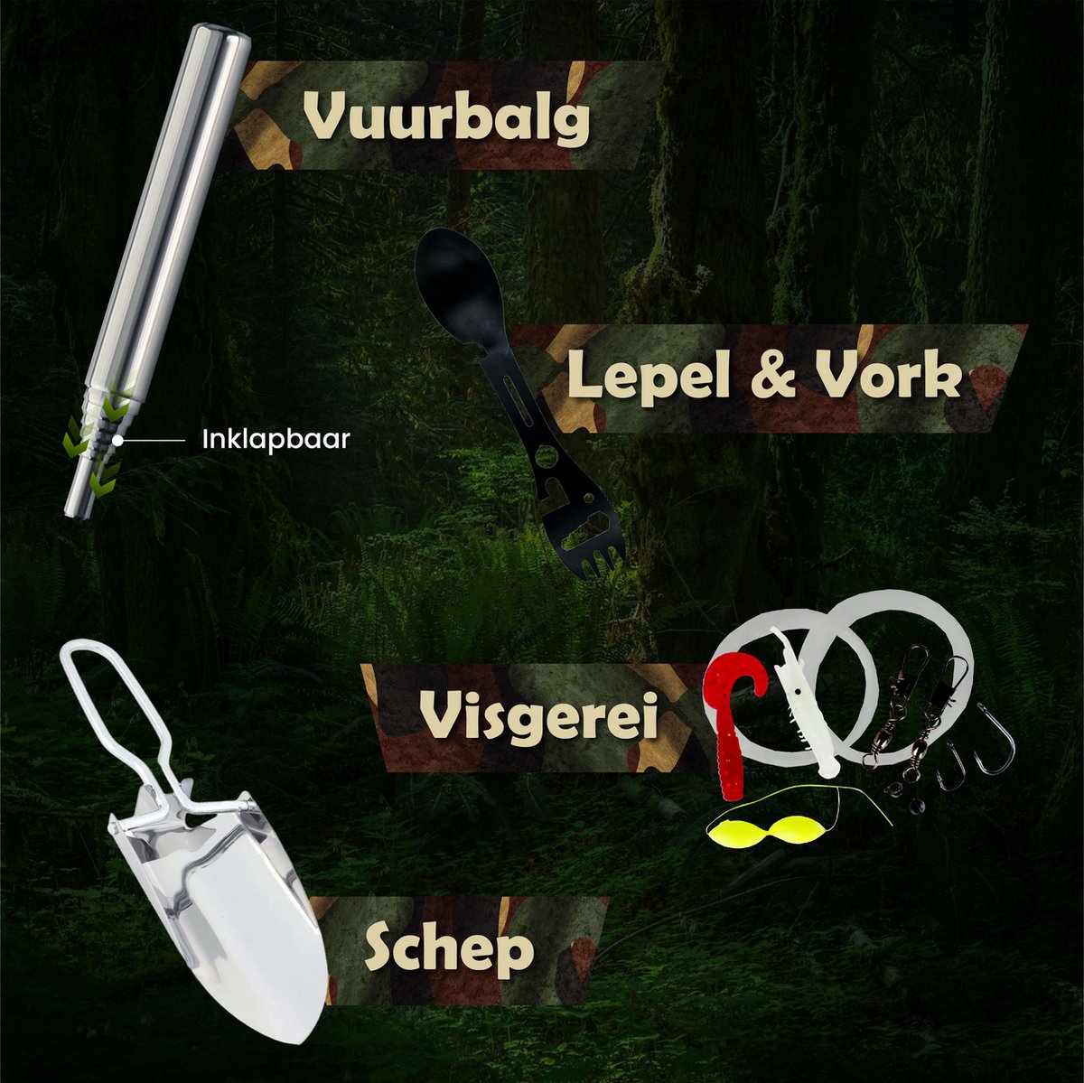 Survival Kit XL 35-delige Survival Set – Noodpakket – Overlevingspakket – Survival Armband – Survival Kit Outdoor – Survival Tool – Survival Kit Combat – Survival Kit Kinderen – Survival Kit Bushcraft – Survival Mes – Survival