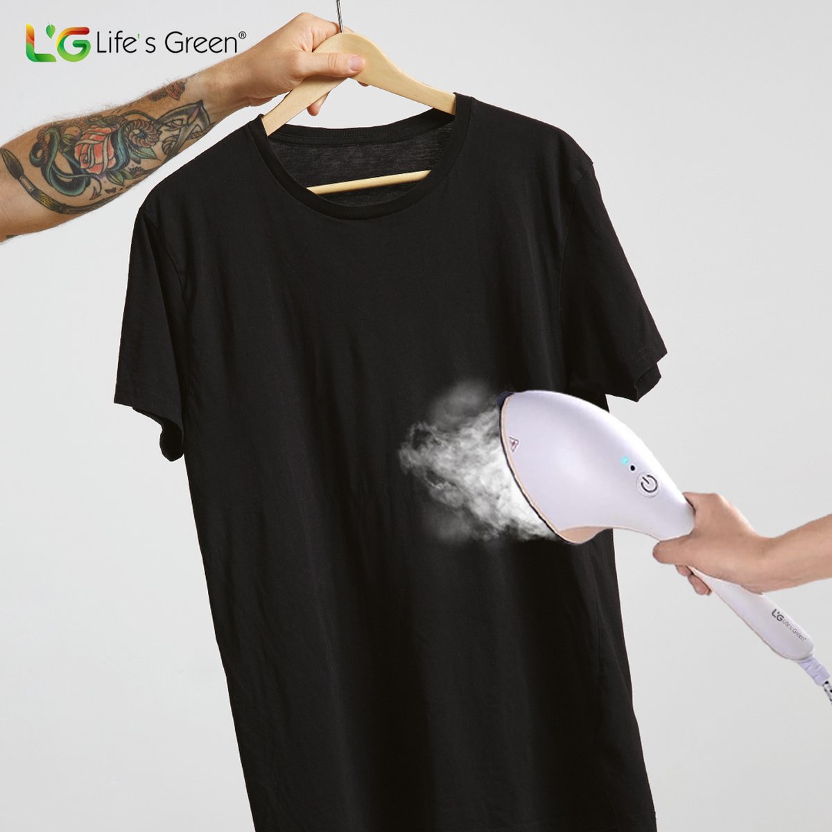 Life's Green® Garment Steamer - Met Handstomer - Stoomstrijkijzer - Stoomapparaat Kleding