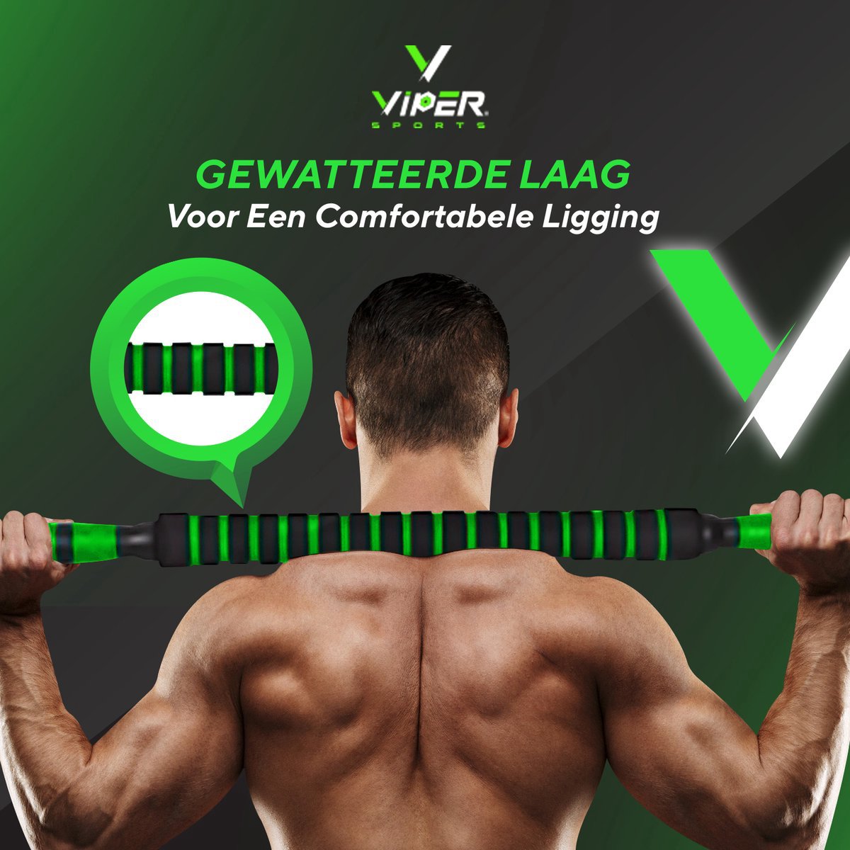 Viper Sports Verstelbare Dumbbell Set tot 30kg – Halterset – 2-in-1 Gewichten – Gebruiksvriendelijke Fitness Stang – Home Gym – Krachttraining – Dumbbells - Groen