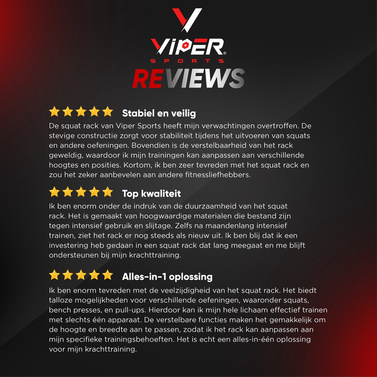 Viper Sports Extreme Power Station - Multifunctional Training Rack - W110.5xL125.5xH206 cm - Power Tower - Strength Training Equipment - Non-slip Handles - Squat Rack - Black/Red