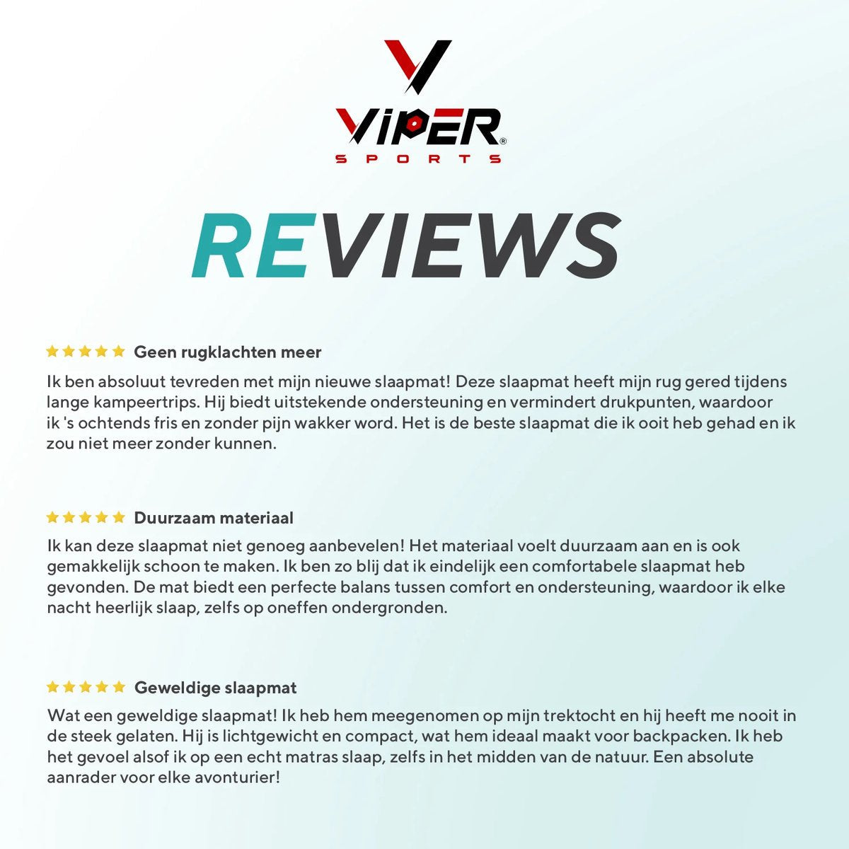 Viper Sports SleepFlex - 195 x 85 x 10 cm - Professional Foldable Sleeping Mat - Camping Mat - Outdoor Mat - Portable Mattress - Extra thick – Black
