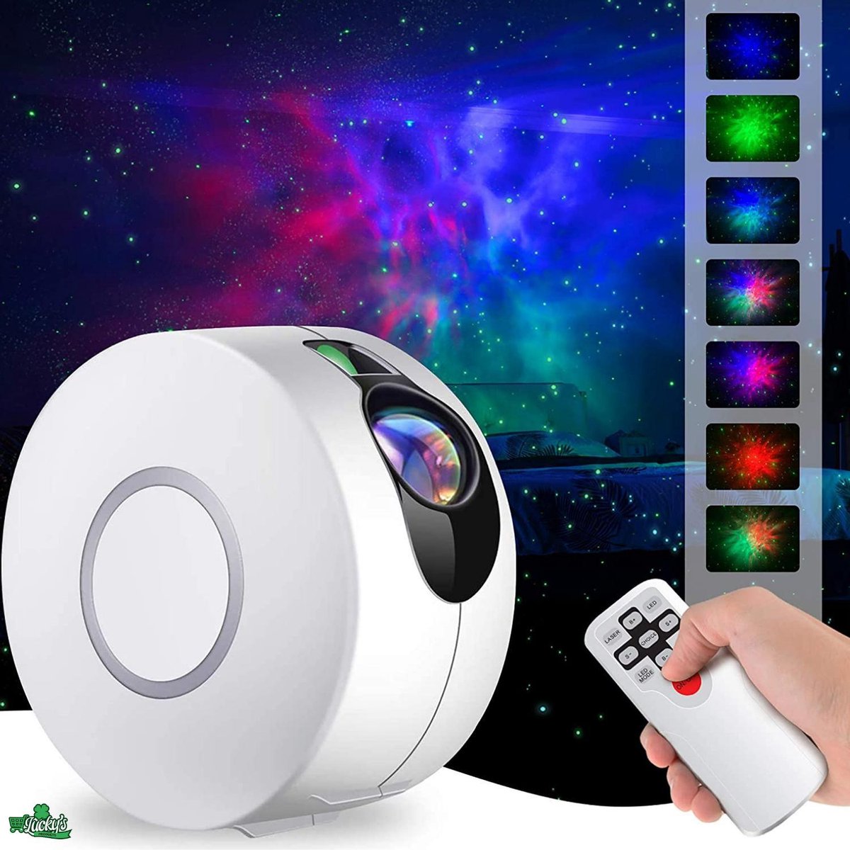 Sterren Projector - Projectielamp - Galaxy Projector - Sterrenprojector - Nachtlamp - Sterrenhemel - LED Lamp - Wit