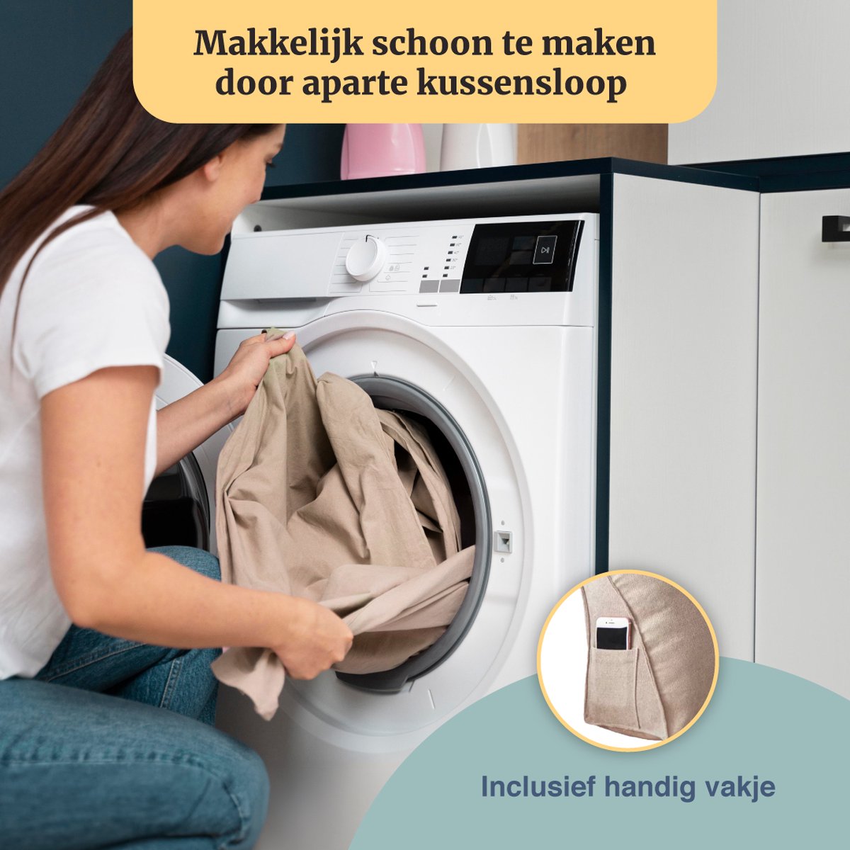 Leeskussen - Leeskussen Voor In Bed - Boeksteun - Boekkussen - Leeskussen - Leeskussen Slaapkamer - Rugkussen - Rugkussen Onderrug - Lendekussen