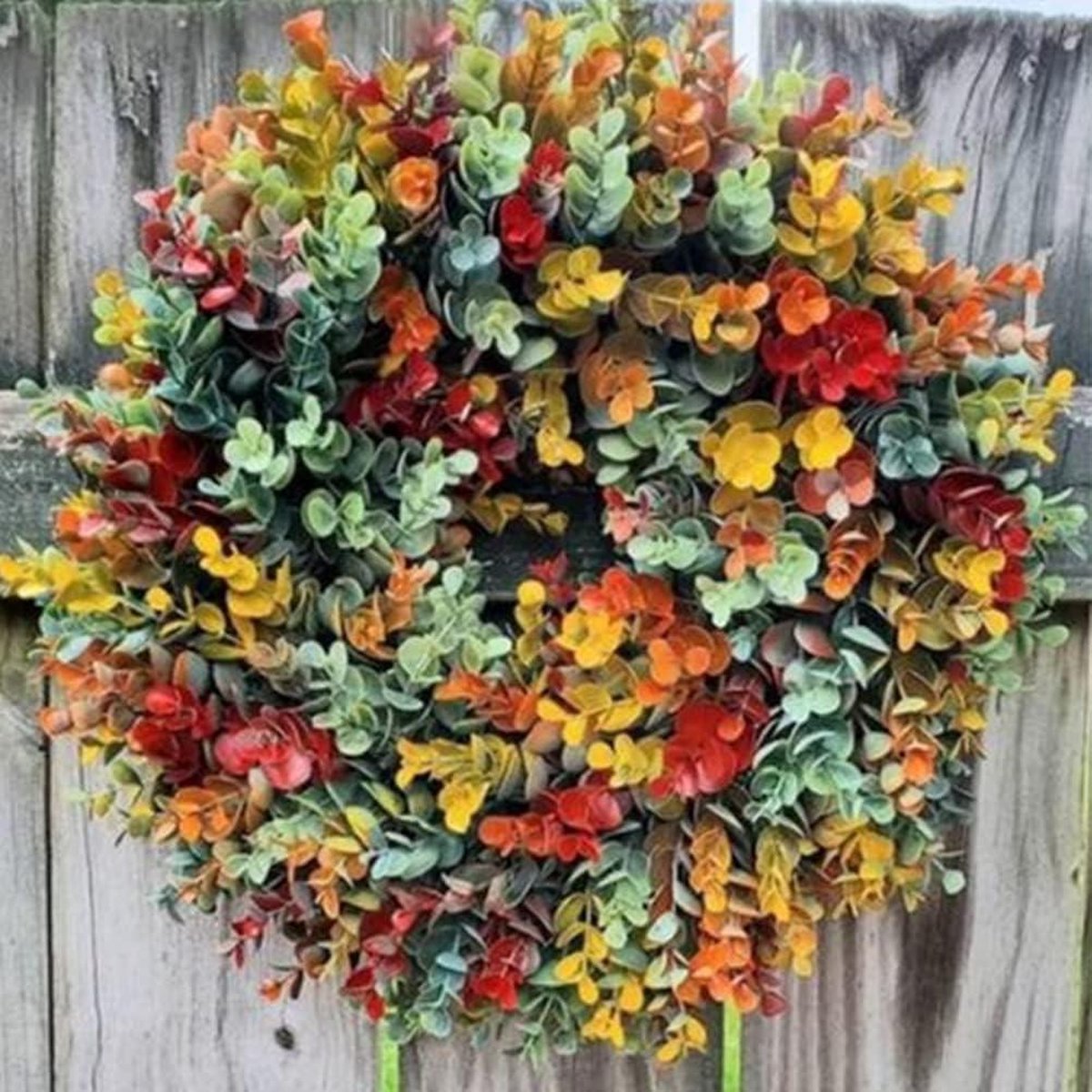Herfstkrans blad cirkelslinger 30 cm huisdeur bruiloft muur woondecoratie herfstkrans