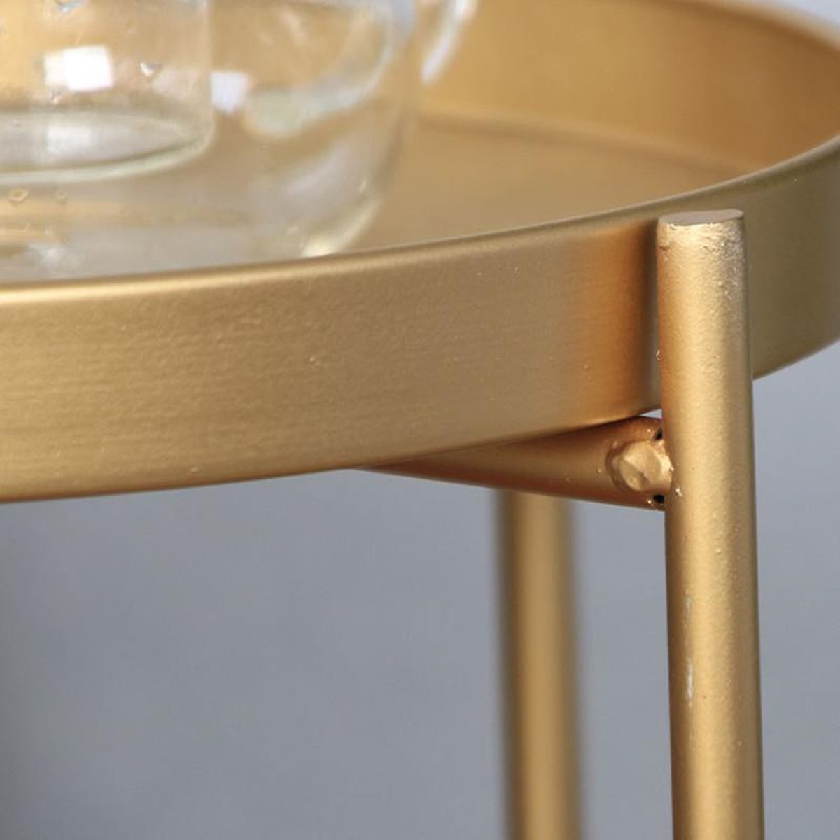 TDR - Nordic minimalistische dubbellaagse salontafel goud