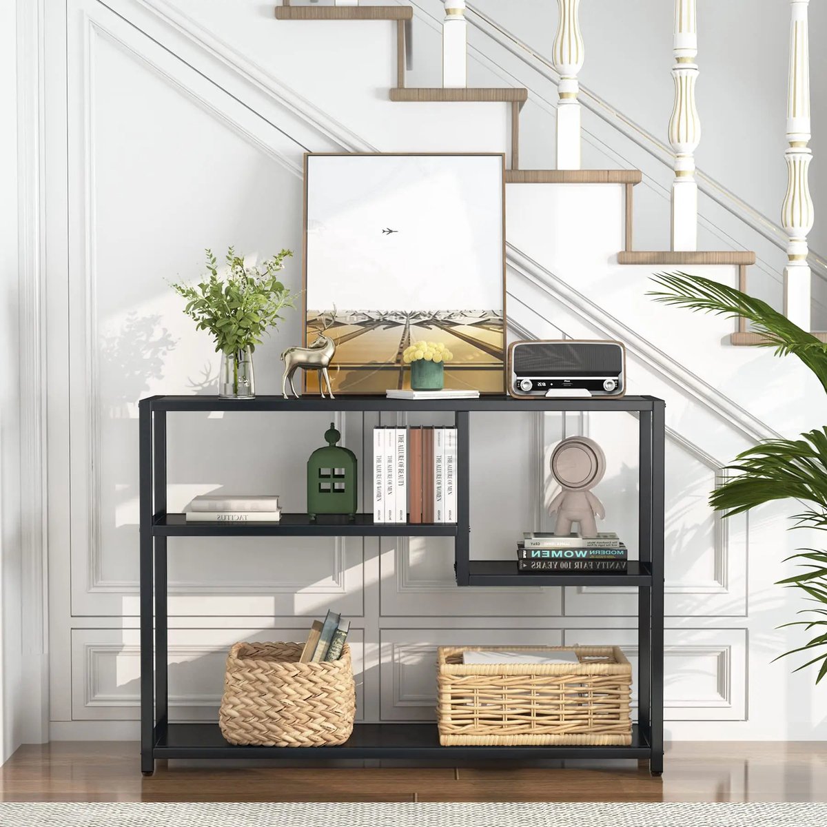 Sidetable - Salontafel - Bijzettafel - Bank Tafeltje - Koffietafel - Rechthoek - Banktafel - Zwart