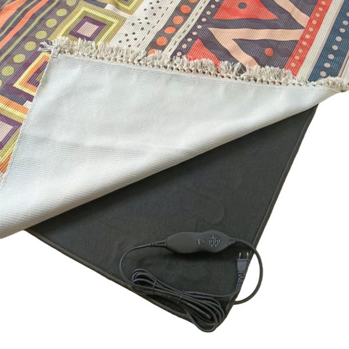 Carpet heating - rug heating - heating mat - 180 x 200 cm with controller - adjustable temperature - timer function - energy efficient