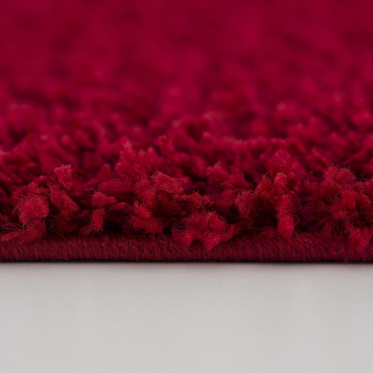 Loca Shaggy Vloerkleed Rood - 160x230 CM - Hoogpolig vloerkleed - Tapijt Woonkamer, Slaapkamer