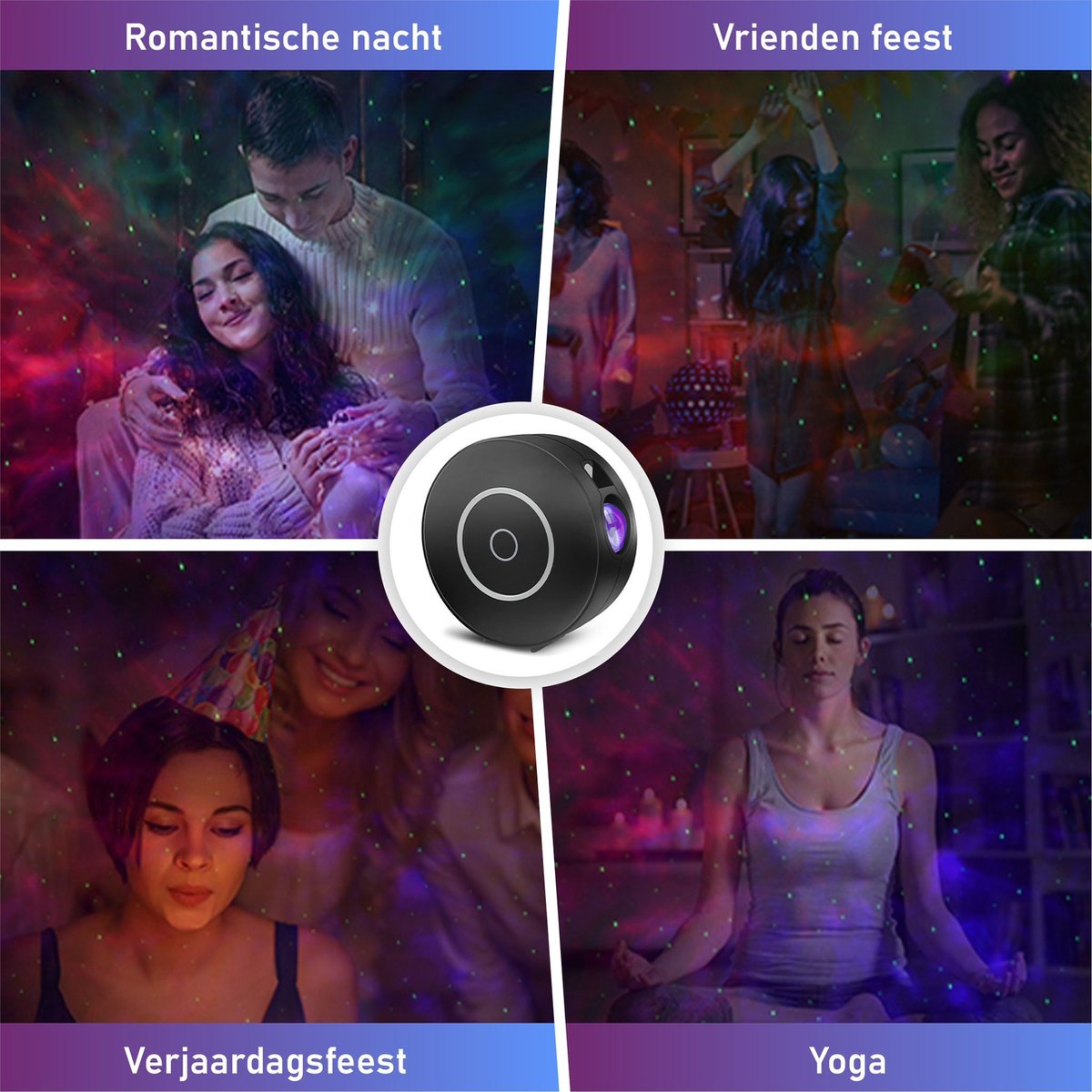 Sterrenhemel projector - Sterrenhemel - Plafond Projector - Sterrenlamp met APP & spraakbesturing - Ruimte Hemel projector - Galaxy Sky Stars - Verlichting - Ontspanning - TikTok bekende projector - Nachtlampje Kinderen - Slaaptrainer - Night Light
