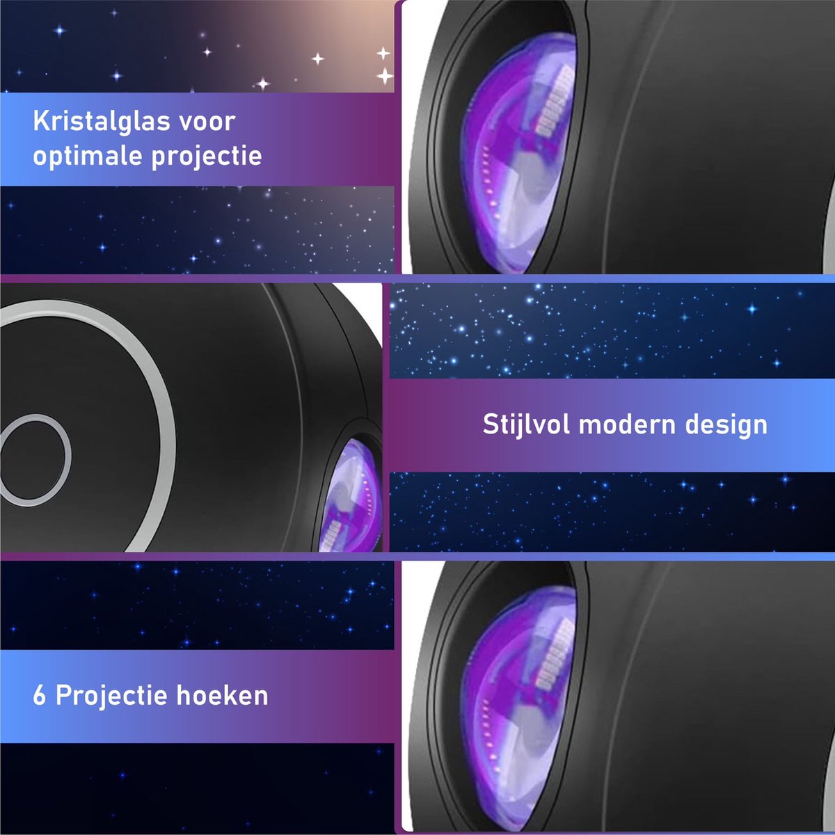 Sterrenhemel projector - Sterrenhemel - Plafond Projector - Sterrenlamp met APP & spraakbesturing - Ruimte Hemel projector - Galaxy Sky Stars - Verlichting - Ontspanning - TikTok bekende projector - Nachtlampje Kinderen - Slaaptrainer - Night Light