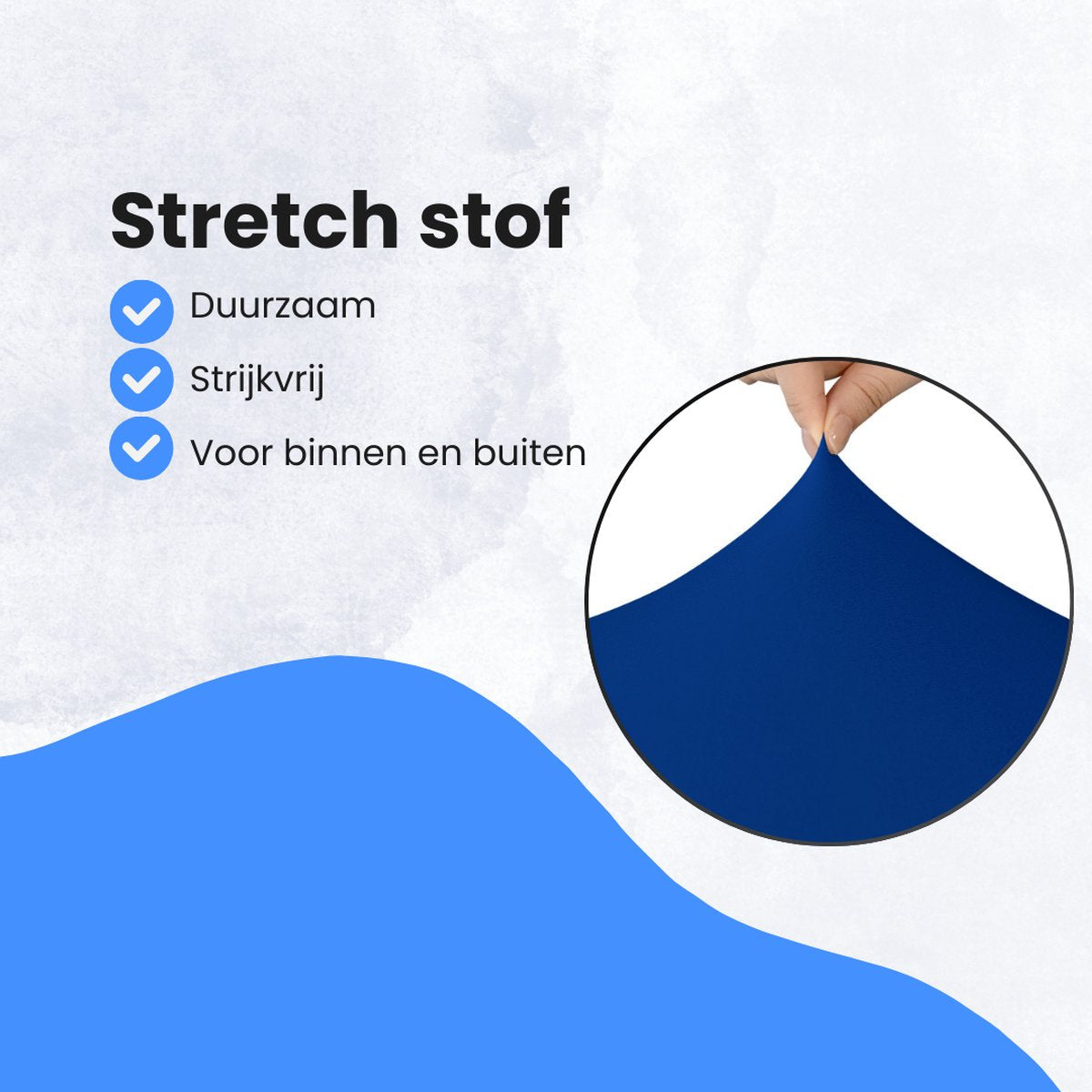 Statafelrok Blauw 4x – Extra dik & Sterk – Ø80-85 x 110 cm – Tafelhoezen voor Statafel – Partytafel Tafelrok – Stretch 4 stuks Statafelhoes - Sta Tafel Hoes - Staantafelhoes – Trouwerij - Robuust en weerbestendig – Cocktailparty