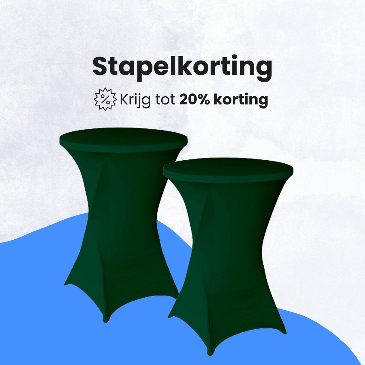 Statafelrok Donkergroen 4x – Extra dik & Sterk – Ø80-85 x 110 cm – Tafelhoezen voor Statafel – Partytafel Tafelrok – Stretch 4 stuks Statafelhoes – Sta Tafel Hoes – Staantafelhoes – Trouwerij – Robuust en weerbestendig – Cocktailparty