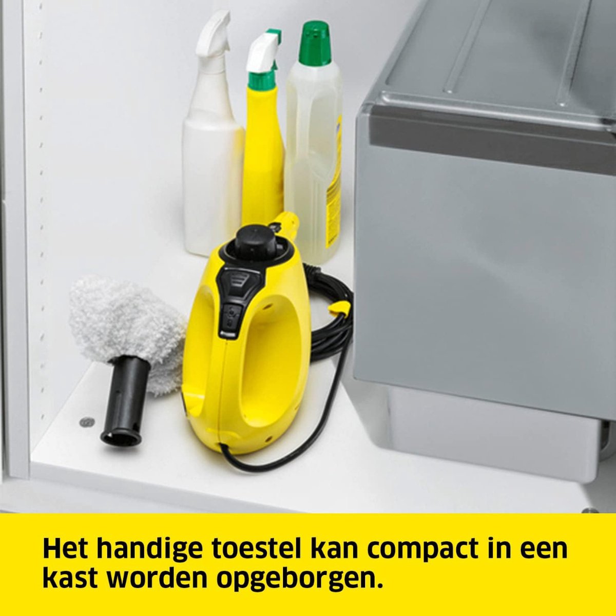 Stoomreiniger - Vloerstoomreiniger - Ronde Borstel - Multifunctioneel - Easyfix - Alle Vloeren