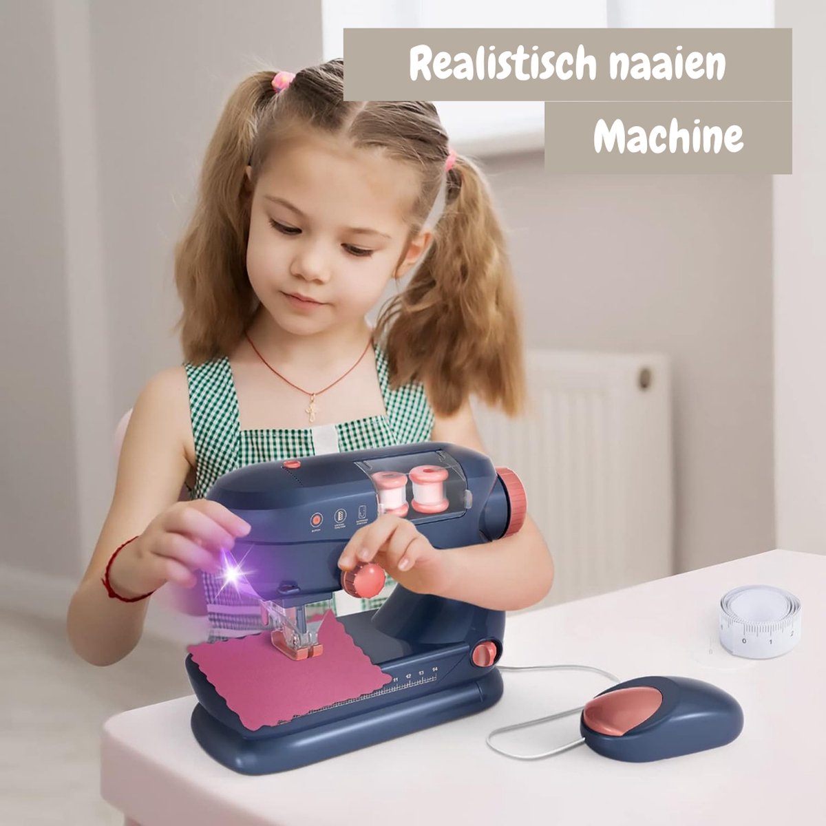 Children's sewing machine - Sewing machine - From 8 years - 20 x 8.5 x 15.5 CM - Blue