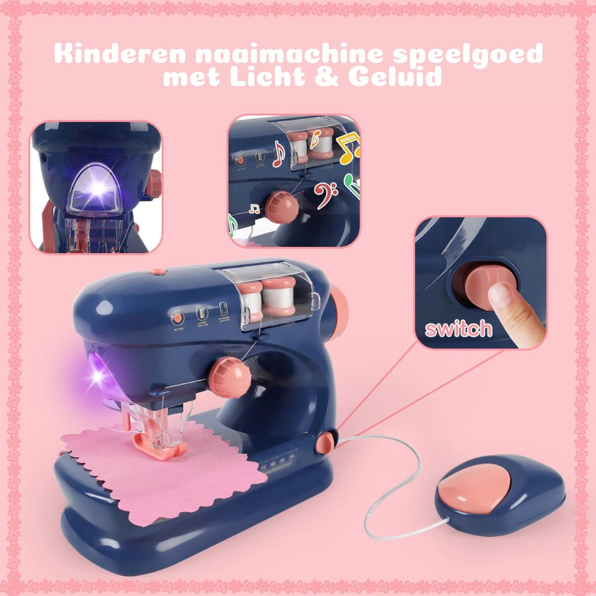 Children's sewing machine - Sewing machine - From 8 years - 20 x 8.5 x 15.5 CM - Blue