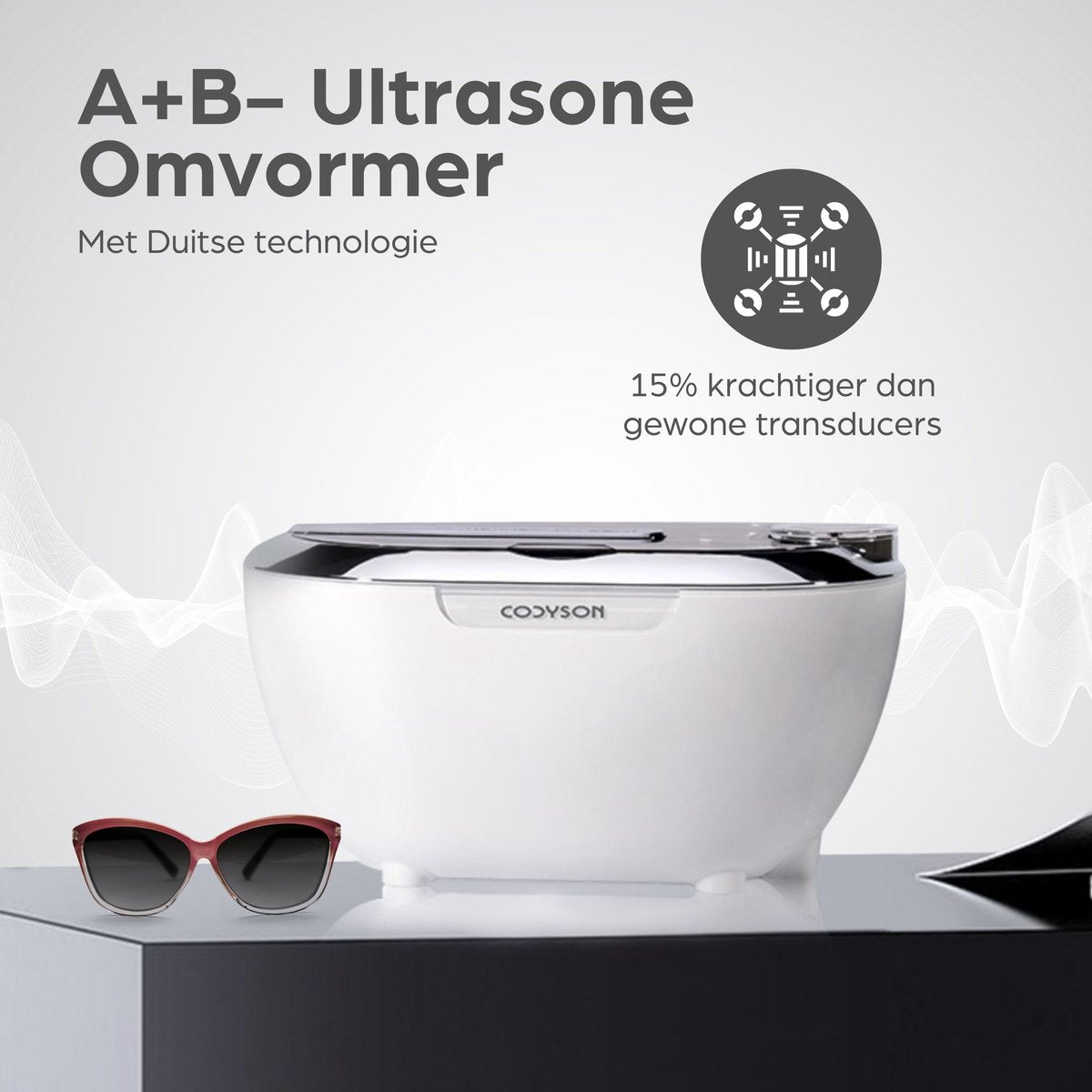 Ultrasone Reiniger 700 ml - Kunstgebittenreiniger - Mondbeugelreiniger - Ultrasonic Cleaner - ultrasone reiniger - sieraden - brillen