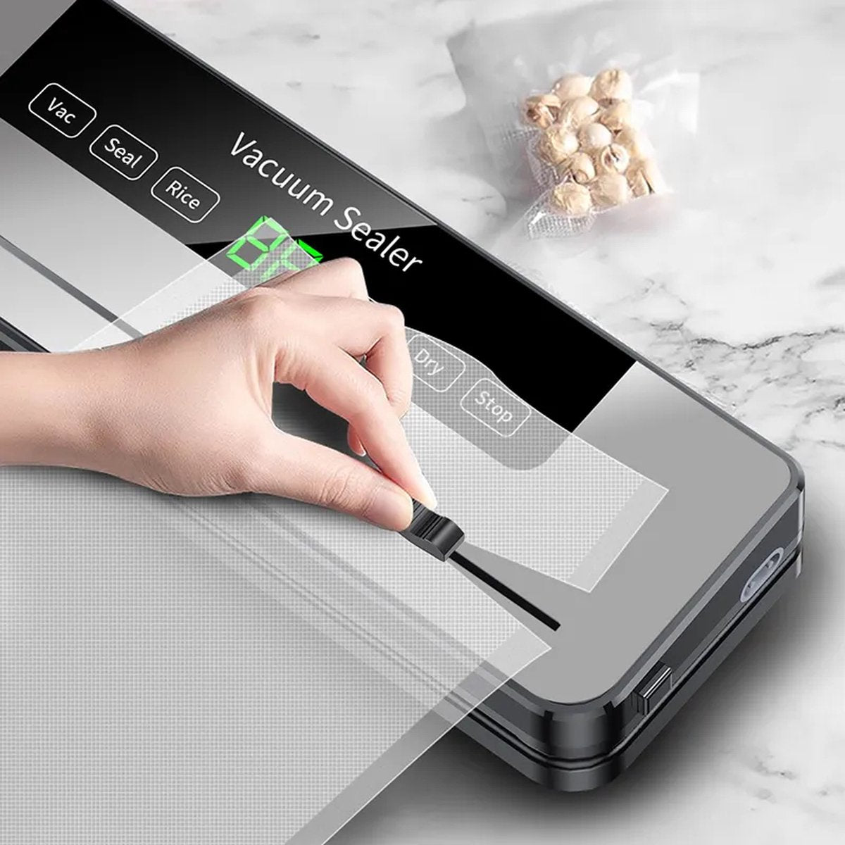 Vacumeermachine - Vacuüm Sealer - Foodsaver - Vacuümmachine met Slangaansluiting - Inclusief Vacuümzakken